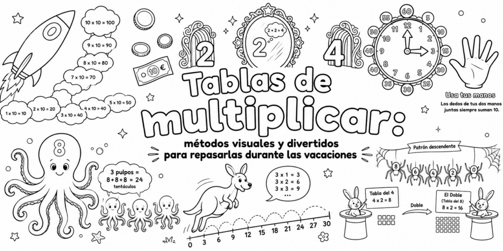 Aprender las tablas de multiplicar no tiene por qué convertirse en una tarea repetitiva basada únicamente en memorizar operaciones. Durante las vacaciones podemos aprovechar el tiempo libre para reforzar este [&hellip;]
