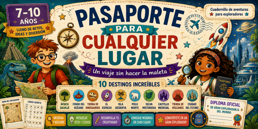 Hoy compartimos un recurso especialmente pensado para despertar la curiosidad, la imaginación y las ganas de aprender: “Pasaporte para cualquier lugar”, un cuadernillo de aventuras dirigido a niños y niñas [&hellip;]