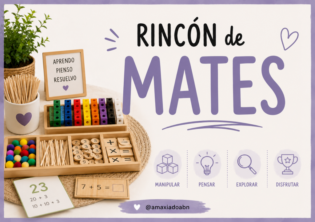 Montamos mi Rincón de Matemáticas en Infantil Un espacio para manipular, jugar, descubrir y pensar, donde las matemáticas se viven con las manos, con el cuerpo y con la imaginación. [&hellip;]