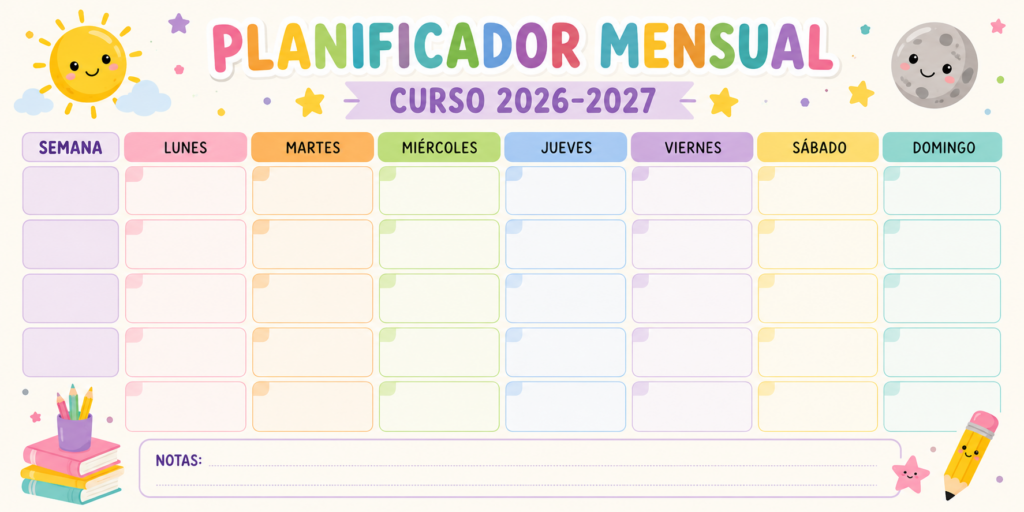 La organización es una de las claves para afrontar el curso escolar con éxito. Por ello, hoy compartimos un Planificador mensual editable para el curso 2026-2027, un recurso práctico y [&hellip;]