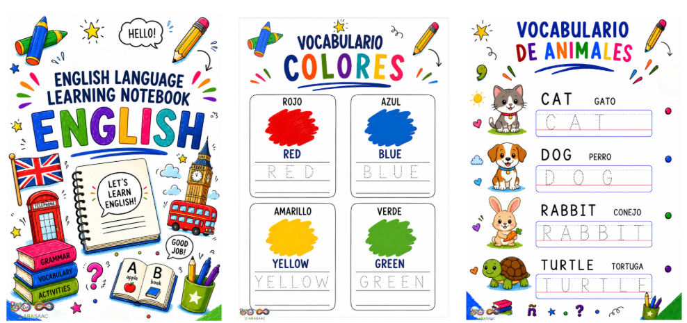 Este cuaderno divertido de actividades en inglés es perfecto para que los niños y niñas practiquen vocabulario, estructuras básicas, lectura y escritura de una manera visual, manipulativa y muy entretenida. [&hellip;]