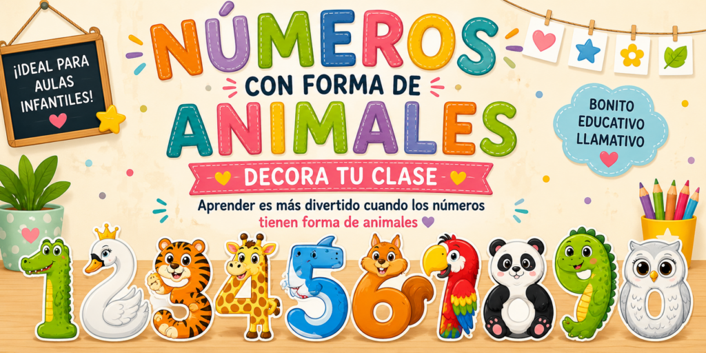 🐊 Del 0 al 9: una colección para aprender con alegría Cada número tiene su propio protagonista animal, ideal para decorar el aula o crear materiales manipulativos: Número Animal Color [&hellip;]