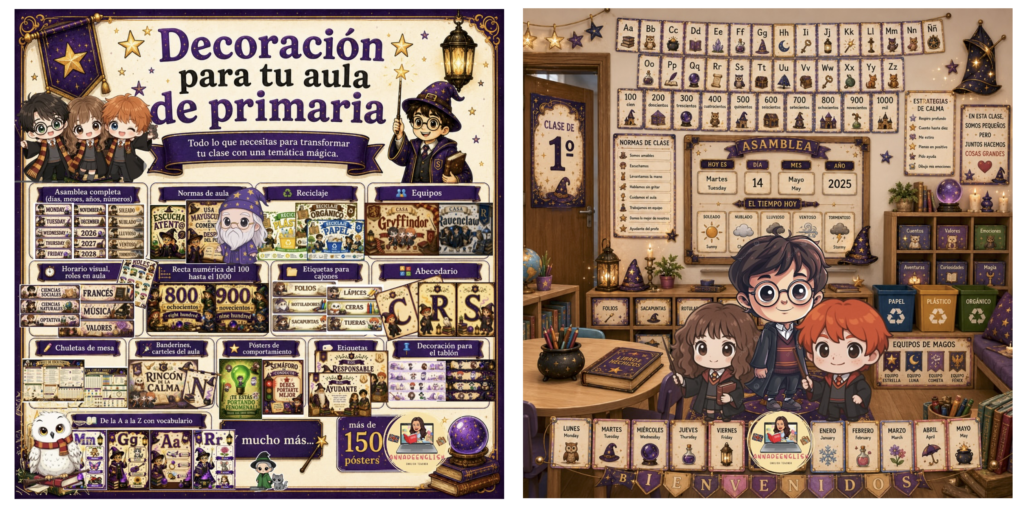 Hay temáticas que consiguen que el aula cambie por completo y se convierta en un espacio mucho más especial. Hoy compartimos un pack de decoración inspirado en el universo de [&hellip;]