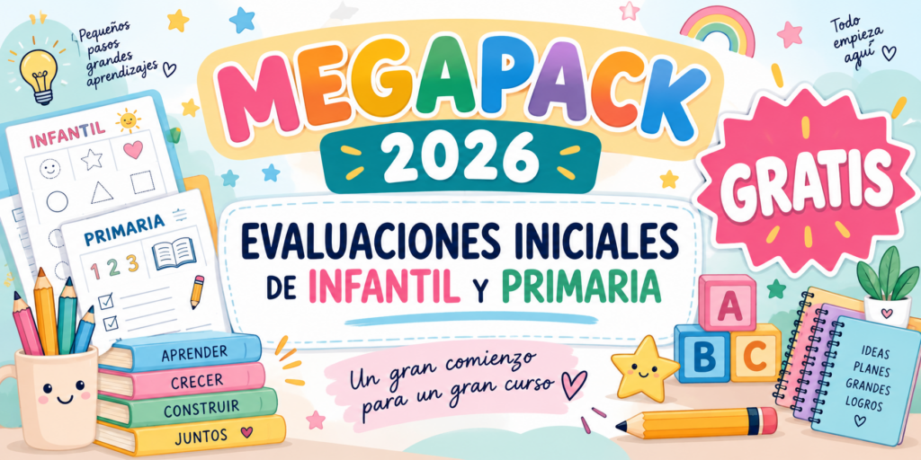 30 evaluaciones iniciales para empezar el curso Infantil, Primaria, ESO y Bachillerato La evaluación inicial es una herramienta fundamental para conocer el punto de partida del alumnado, detectar aprendizajes consolidados, [&hellip;]
