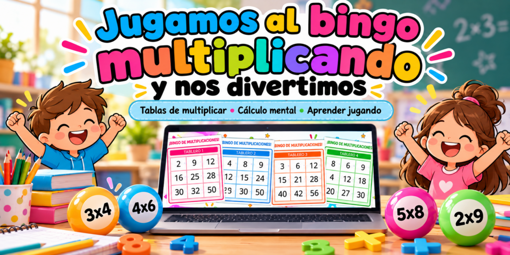 Aprender las tablas de multiplicar no tiene por qué convertirse siempre en repetirlas una y otra vez. Con este recurso proponemos una forma mucho más dinámica y motivadora de repasarlas: [&hellip;]