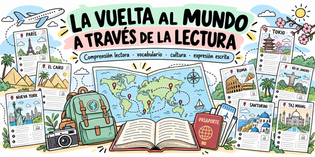 La vuelta al mundo a través de la lectura 📖 ¿Te imaginas poder viajar por distintos rincones del mundo sin salir del aula? Con este nuevo recurso gratuito de comprensión [&hellip;]