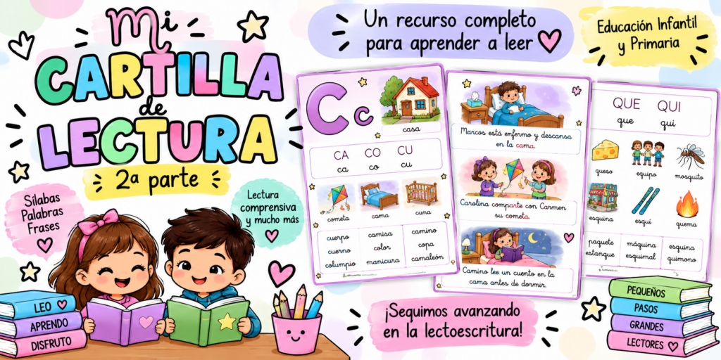 Aprender a leer es un proceso que requiere tiempo, práctica, acompañamiento y materiales adaptados al ritmo de cada niño. Tras trabajar las primeras letras y sílabas, llega el momento de [&hellip;]