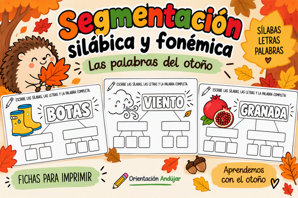 Segmentación silábica y fonémica: Las palabras del otoño El otoño nos ofrece un vocabulario cercano, visual y muy motivador para trabajar la lectoescritura. En esta ocasión compartimos un bonito material [&hellip;]