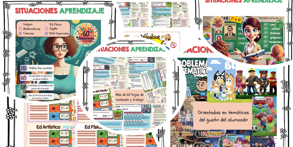Material realizado por @maestroconclase , y revisado por el equipo de @orientacionandujar. Son 71 páginas super completas. 60 nuevas y originales Unidades Didácticas Adaptadas (SDA) Estas SDAA están diseñadas para [&hellip;]