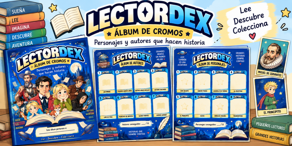 Convertir la lectura en una colección de cromos puede ser una forma muy motivadora de acercar los libros al alumnado y despertar su curiosidad por la literatura. Por ello, compartimos [&hellip;]