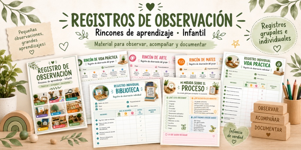 En Infantil, muchas de las cosas más importantes no ocurren en una ficha ni pueden medirse con una única actividad. Aparecen mientras el niño juega, explora, prueba, se equivoca, comparte, [&hellip;]