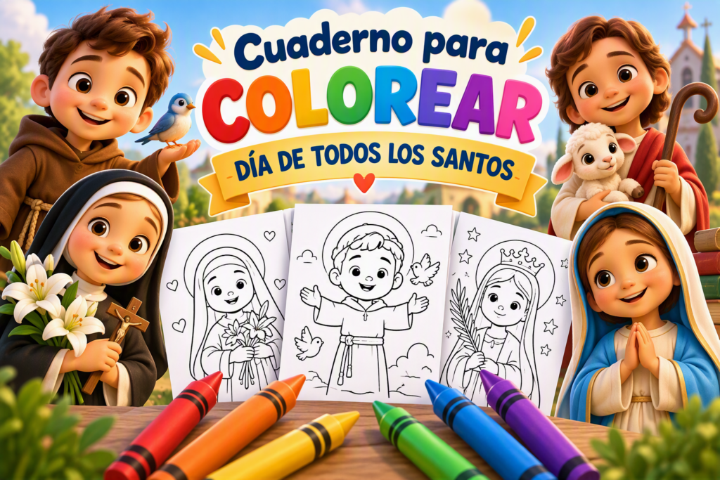 Con motivo del Día de Todos los Santos, compartimos una preciosa colección de 24 fichas ilustradas para colorear, ideales para trabajar en el aula de Religión o en actividades culturales [&hellip;]