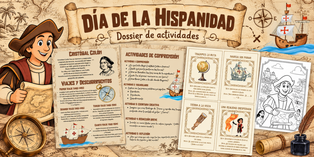 El 12 de octubre puede convertirse en una excelente oportunidad para acercar al alumnado a diferentes acontecimientos históricos mediante propuestas variadas, visuales y participativas. Por ello, compartimos este completo dossier [&hellip;]