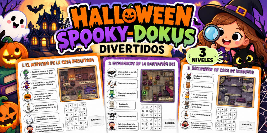 👻 ¡Halloween llega a nuestras aulas cargado de misterio, pistas y desafíos para pequeños detectives! Hoy, desde Orientación Andújar, compartimos una propuesta especialmente divertida para trabajar el razonamiento lógico, la [&hellip;]