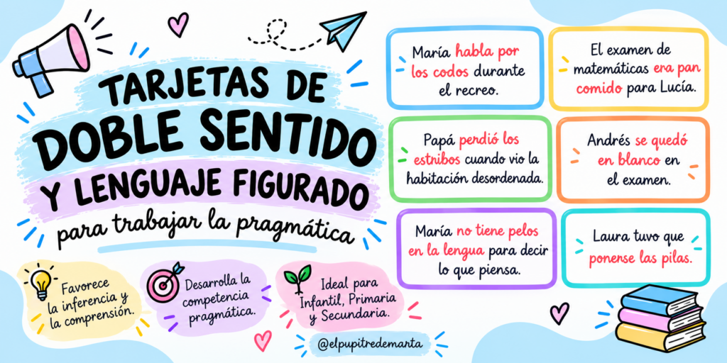 Hoy compartimos un recurso muy interesante para trabajar uno de los aspectos del lenguaje que suele resultar más complejo para muchos alumnos: comprender que no siempre decimos exactamente lo que [&hellip;]