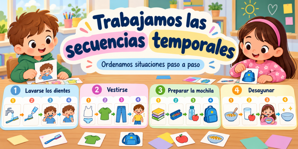 ¿Qué hacemos primero cuando vamos a preparar la mochila? ¿Qué pasos seguimos para lavarnos los dientes? ¿Y qué debemos hacer antes de salir a montar en bicicleta? Comprender el orden [&hellip;]