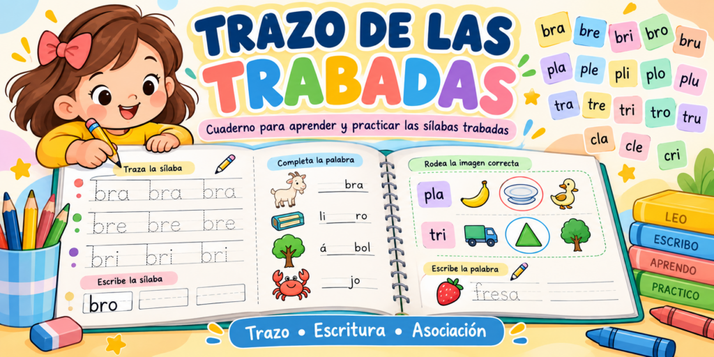 ✨ ¡NUEVO CUADERNO DE TRABADAS! ✏️📚 Después de trabajar las mayúsculas y las minúsculas, llega un nuevo cuaderno pensado para seguir avanzando en la escritura: las sílabas trabadas. Un cuaderno [&hellip;]