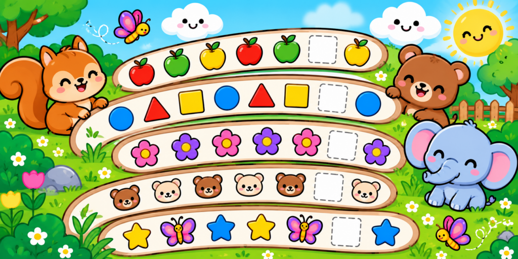 Las Fichas para Trabajar las Series en Infantil y Preescolar son un recurso educativo para iniciar a los niños en el pensamiento lógico-matemático. A través de actividades visuales y divertidas, [&hellip;]