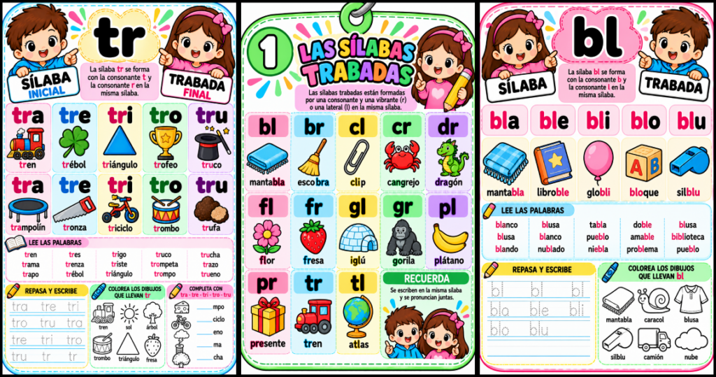 El Llavero de Sílabas Trabadas para Primaria es un recurso visual y manipulativo pensado para ayudar a los niños a practicar aquellas combinaciones que suelen presentar mayor dificultad durante el [&hellip;]